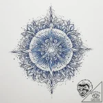 Tattoo sketch blue, tattoo flash sheet design… – tattoo sketch (№1755864487_0, 22.08.2025 12:08) — tattoovalue.net