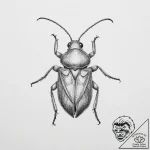 Tattoo sketch squash bug – tattoo sketch (№1755864890_0, 22.08.2025 12:14) — tattoovalue.net