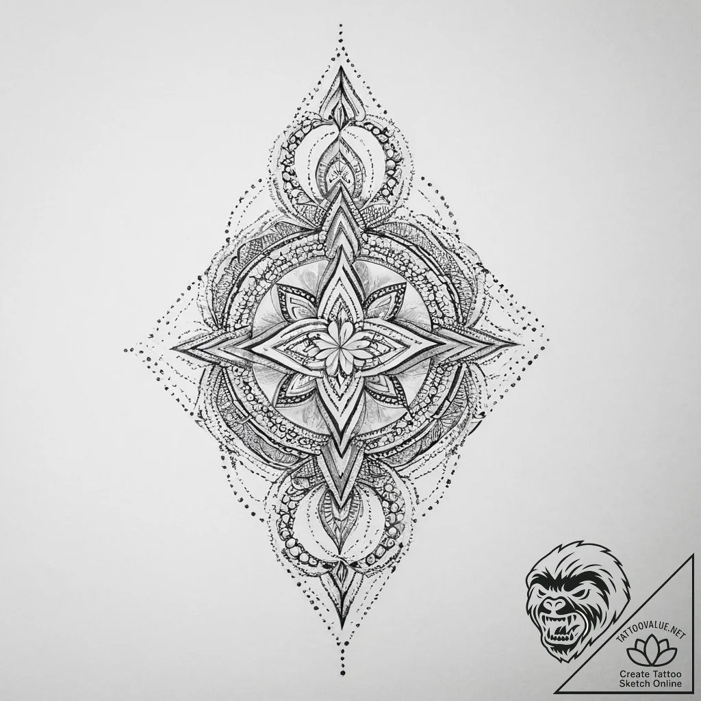 Tattoo sketch узор в виде цепи, tattoo drawin... - tattoo sketch (№1755867897_0, 22.08.2025 13:04) — tattoovalue.net