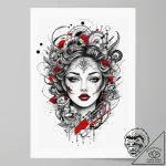 Tattoo sketch divine land, tattoo flash sheet… – tattoo sketch (№1755868512_0, 22.08.2025 13:15) — tattoovalue.net