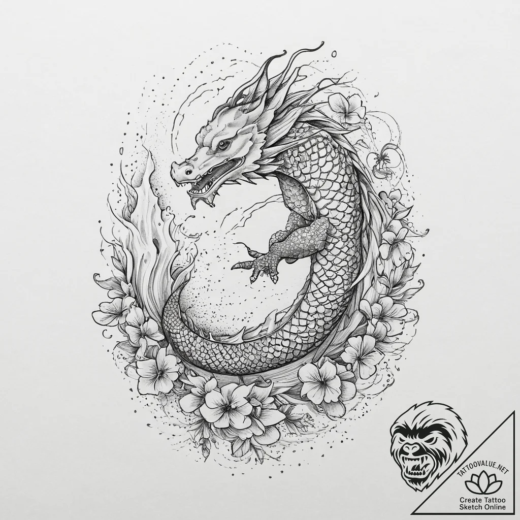 Tattoo sketch holy narrative, tattoo drawing... - tattoo sketch (№1755869115_0, 22.08.2025 13:25) — tattoovalue.net