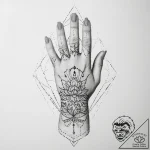 Tattoo sketch fine line of a person’s hands,… – tattoo sketch (№1755874556_0, 22.08.2025 14:55) — tattoovalue.net