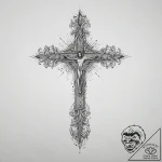Tattoo sketch blessed being, ink illustration… – tattoo sketch (№1755876163_0, 22.08.2025 15:22) — tattoovalue.net