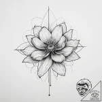 Tattoo sketch cosmos flower, tattoo flash she… – tattoo sketch (№1755876952_0, 22.08.2025 15:35) — tattoovalue.net