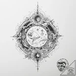 Tattoo sketch cosmic land – tattoo sketch (№1755877779_0, 22.08.2025 15:49) — tattoovalue.net