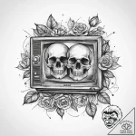 Tattoo sketch old television with static, tat… – tattoo sketch (№1755877981_0, 22.08.2025 15:53) — tattoovalue.net