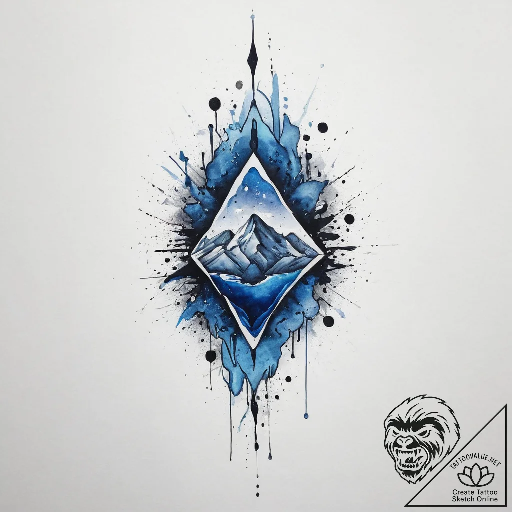 Tattoo sketch sapphire, artistic tattoo sketc... - tattoo sketch (№1755878784_0, 22.08.2025 16:06) — tattoovalue.net