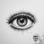 Tattoo sketch dotwork глаз – tattoo sketch (№1755880772_0, 22.08.2025 16:39) — tattoovalue.net
