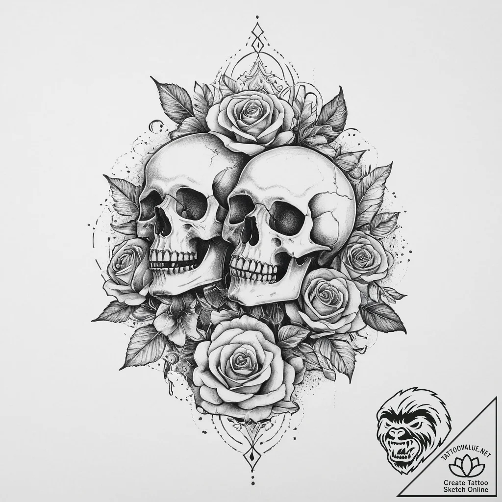 Tattoo sketch cosmic past, tattoo line art, s... - tattoo sketch (№1755881983_0, 22.08.2025 16:59) — tattoovalue.net