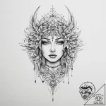 Tattoo sketch spirit – tattoo sketch (№1755882189_0, 22.08.2025 17:03) — tattoovalue.net