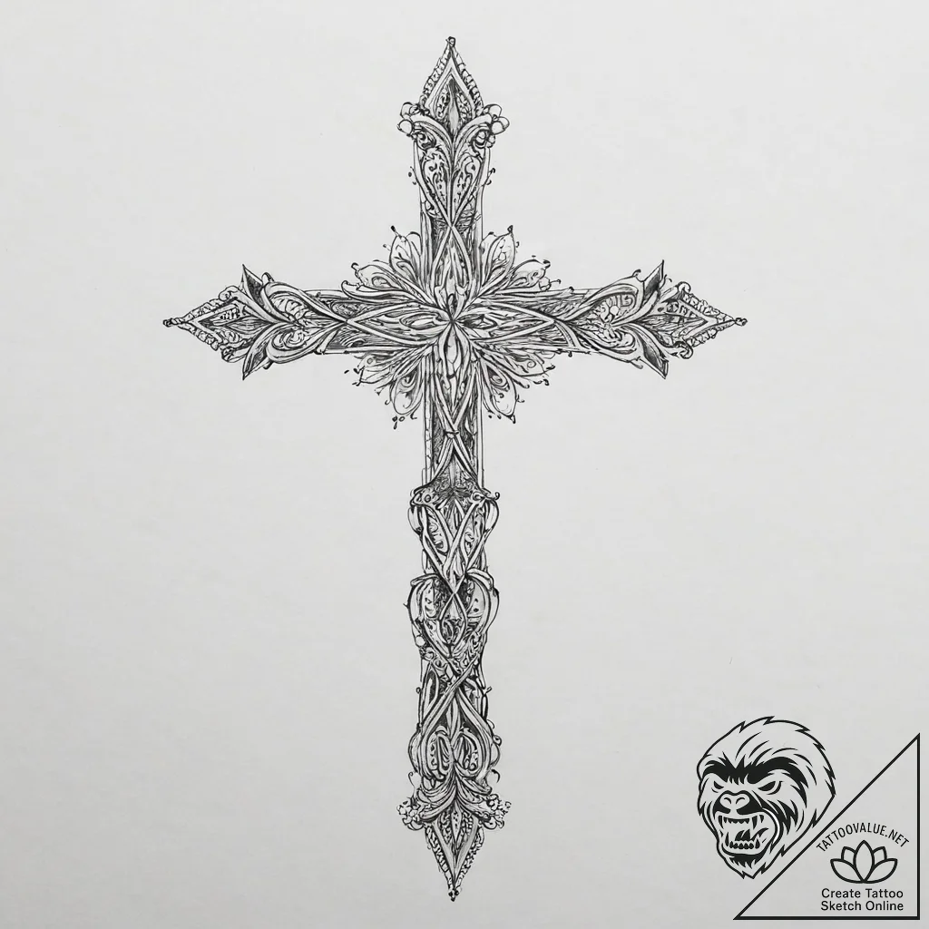 Tattoo sketch beige, artistic tattoo sketch,... - tattoo sketch (№1755883184_0, 22.08.2025 17:19) — tattoovalue.net
