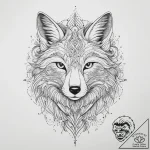 Tattoo sketch узор в виде лисы, artistic tatt… – tattoo sketch (№1755883788_0, 22.08.2025 17:29) — tattoovalue.net