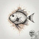 Tattoo sketch cowfish, ink illustration for t… – tattoo sketch (№1755884186_0, 22.08.2025 17:36) — tattoovalue.net