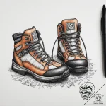 Tattoo sketch hiking hiking boots and a trail… – tattoo sketch (№1755885596_0, 22.08.2025 17:59) — tattoovalue.net