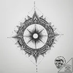 Tattoo sketch cosmic presence, ink illustrati… – tattoo sketch (№1755886396_0, 22.08.2025 18:13) — tattoovalue.net