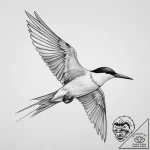 Tattoo sketch tern, tattoo line art, bold out… – tattoo sketch (№1755886809_0, 22.08.2025 18:20) — tattoovalue.net