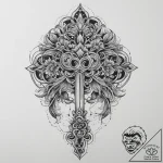 Tattoo sketch key, tattoo sketch design, soft… – tattoo sketch (№1755887803_0, 22.08.2025 18:36) — tattoovalue.net
