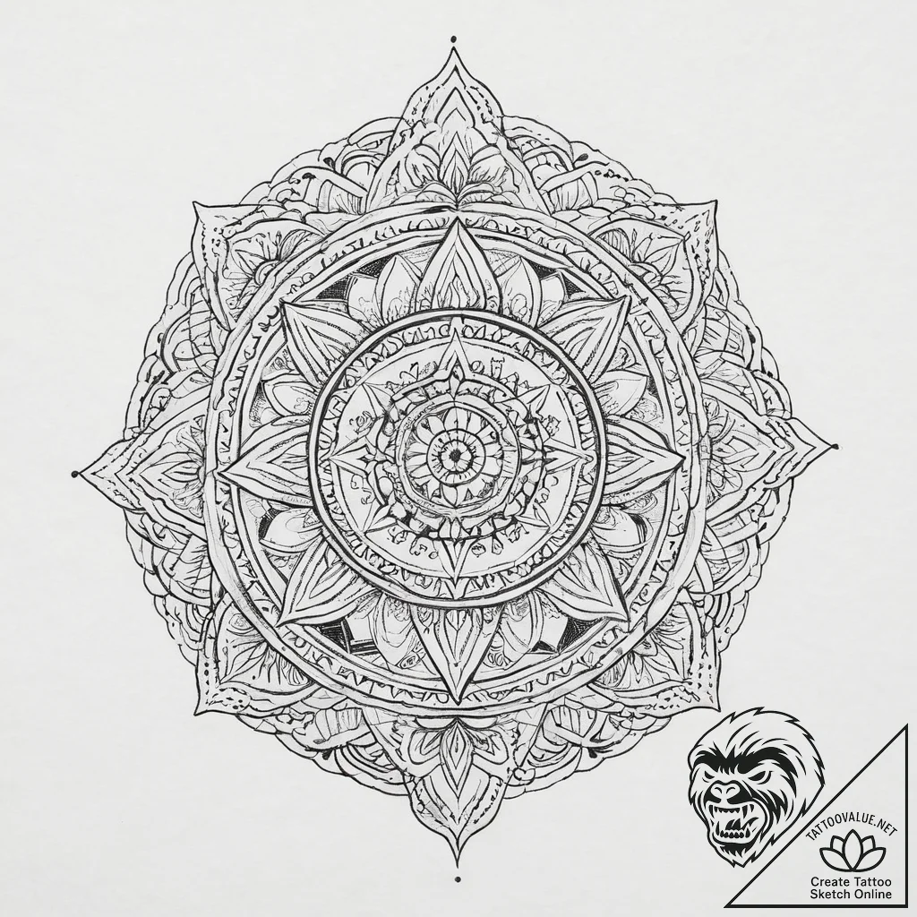 Tattoo sketch cosmic soul, tattoo sketch desi... - tattoo sketch (№1755888000_0, 22.08.2025 18:40) — tattoovalue.net