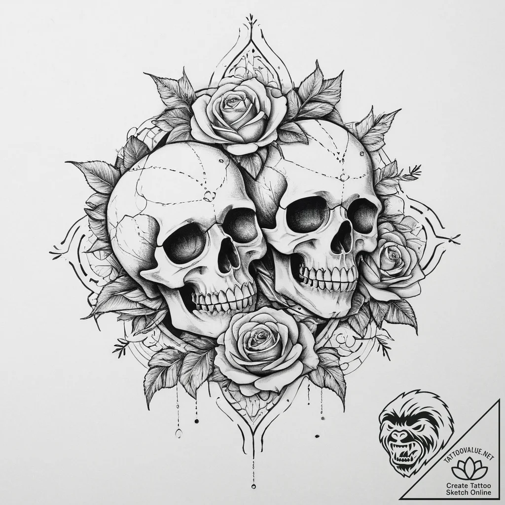 Tattoo sketch mirage, tattoo drawing outline,... - tattoo sketch (№1755889825_0, 22.08.2025 19:10) — tattoovalue.net