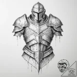 Tattoo sketch armor – tattoo sketch (№1755890223_0, 22.08.2025 19:17) — tattoovalue.net