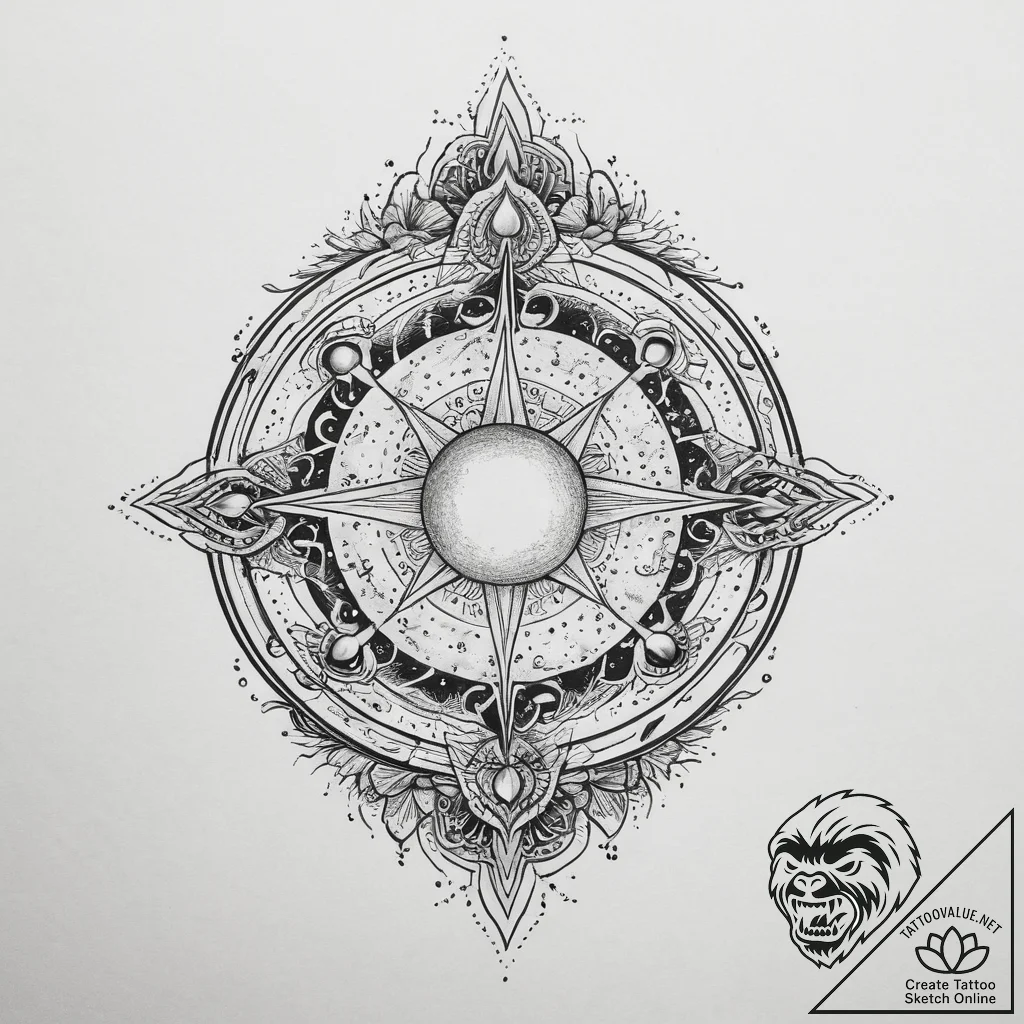 Tattoo sketch cosmic cosmos, tattoo flash she... - tattoo sketch (№1755892245_0, 22.08.2025 19:50) — tattoovalue.net