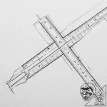 Tattoo sketch ruler with a line – tattoo sketch (№1755894459_0, 22.08.2025 20:27) — tattoovalue.net