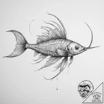 Tattoo sketch oarfish, concept art for tattoo… – tattoo sketch (№1755895652_0, 22.08.2025 20:47) — tattoovalue.net