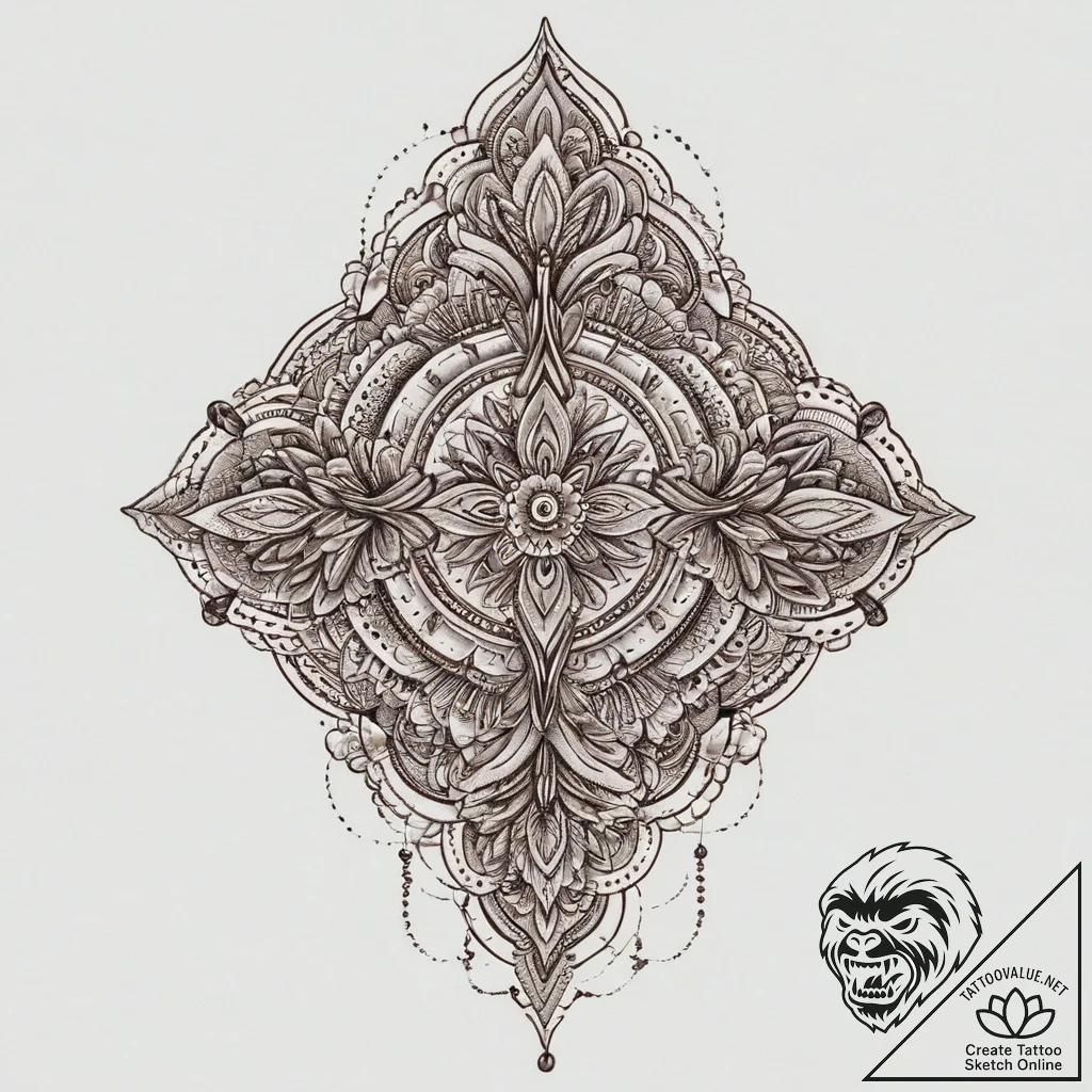 Tattoo sketch brown, concept art for tattoo,... - tattoo sketch (№1755896245_0, 22.08.2025 20:57) — tattoovalue.net