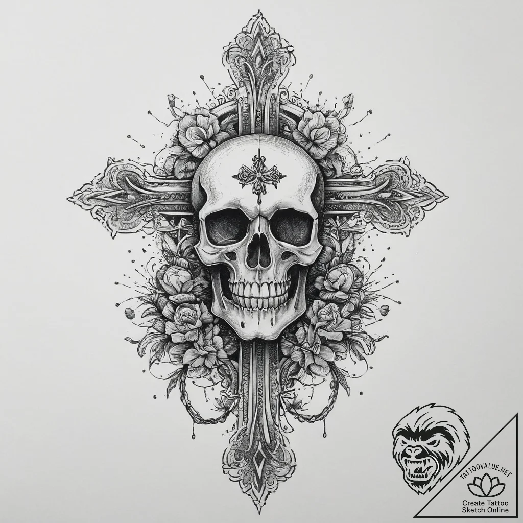 Tattoo sketch skeleton, tattoo sketch design,... - tattoo sketch (№1755899809_0, 22.08.2025 21:56) — tattoovalue.net