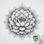 Tattoo sketch mandala with a lotus, tattoo fl… – tattoo sketch (№1755900201_0, 22.08.2025 22:03) — tattoovalue.net