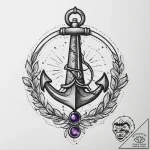 Tattoo sketch amethyst, concept art for tatto… – tattoo sketch (№1755901387_0, 22.08.2025 22:23) — tattoovalue.net