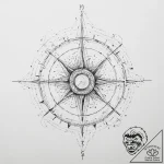 Tattoo sketch astronomer a person with a star… – tattoo sketch (№1755904155_0, 22.08.2025 23:09) — tattoovalue.net
