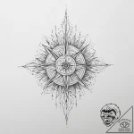 Tattoo sketch space, tattoo line art, fine li… – tattoo sketch (№1755904747_0, 22.08.2025 23:19) — tattoovalue.net