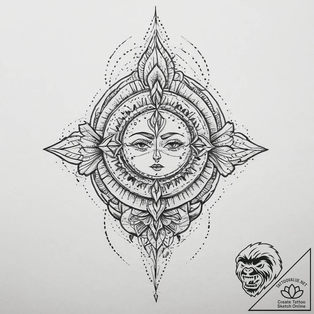Tattoo sketch balance, tattoo sketch design,... - tattoo sketch (№1755904944_0, 22.08.2025 23:22) — tattoovalue.net