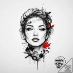 Tattoo sketch dreamer, tattoo line art, on a… – tattoo sketch (№1755905535_0, 22.08.2025 23:32) — tattoovalue.net