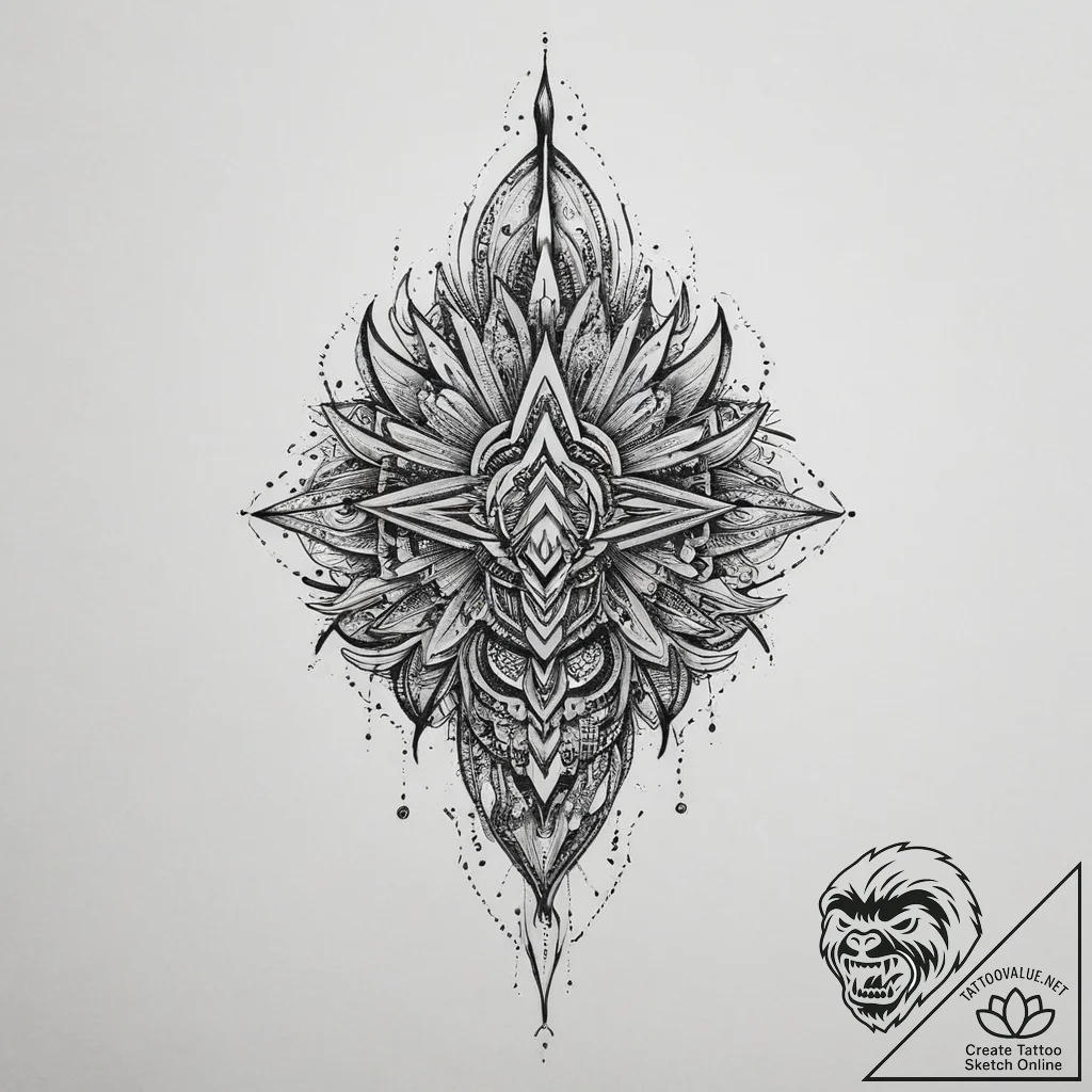 Tattoo sketch energy, ink illustration for ta... - tattoo sketch (№1755905932_0, 22.08.2025 23:38) — tattoovalue.net