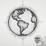 Tattoo sketch globe, tattoo sketch design, vi… – tattoo sketch (№1755906923_0, 22.08.2025 23:55) — tattoovalue.net