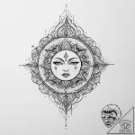 Tattoo sketch mystical essence – tattoo sketch (№1755907316_0, 23.08.2025 00:01) — tattoovalue.net