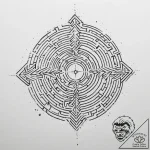 Tattoo sketch labyrinth, tattoo line art, dot… – tattoo sketch (№1755907908_0, 23.08.2025 00:11) — tattoovalue.net