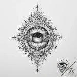 Tattoo sketch cosmic fount – tattoo sketch (№1755908519_0, 23.08.2025 00:21) — tattoovalue.net