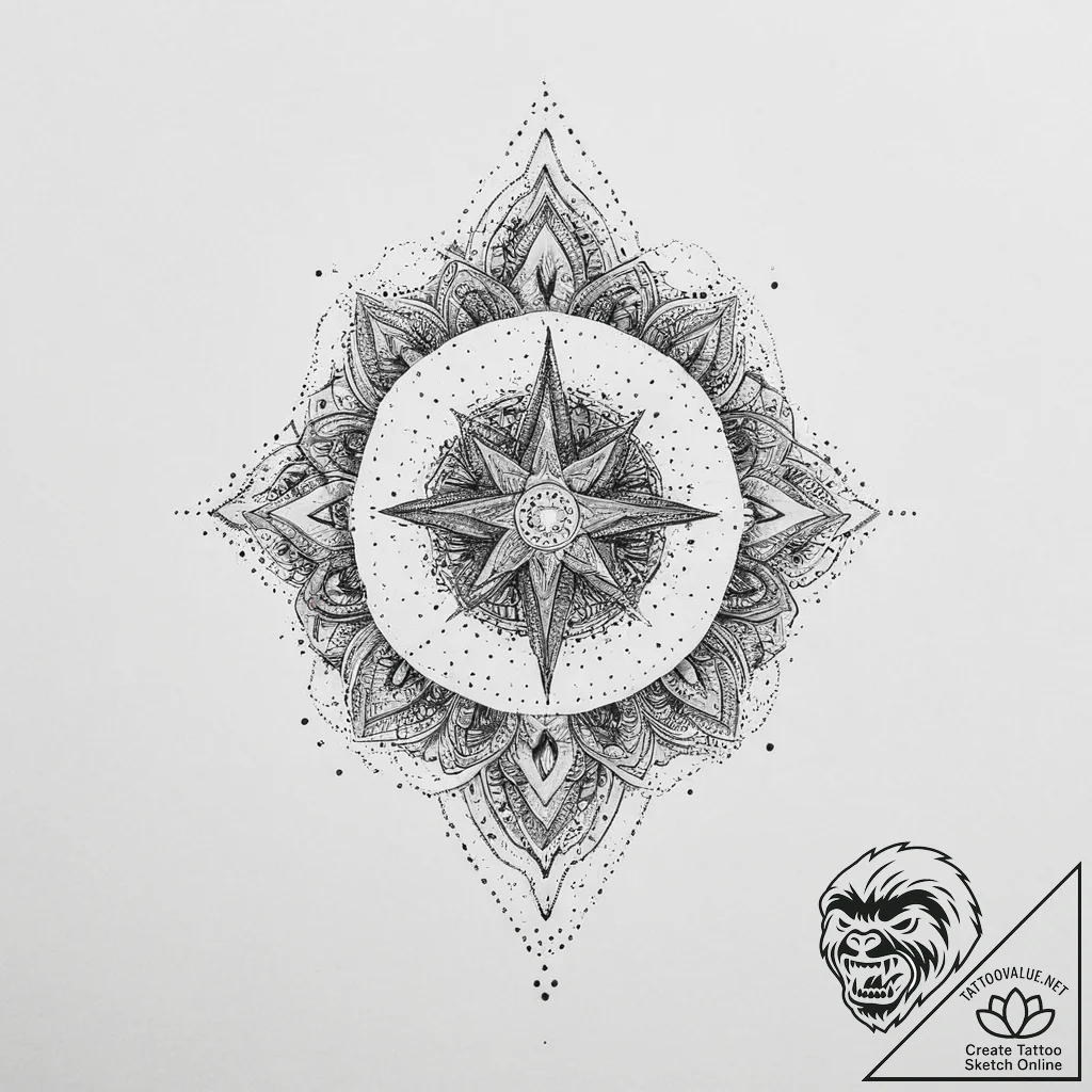 Tattoo sketch cosmic soil, tattoo line art, s... - tattoo sketch (№1755910303_0, 23.08.2025 00:51) — tattoovalue.net