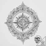 Tattoo sketch slavic embroidery pattern with… – tattoo sketch (№1755910902_0, 23.08.2025 01:01) — tattoovalue.net