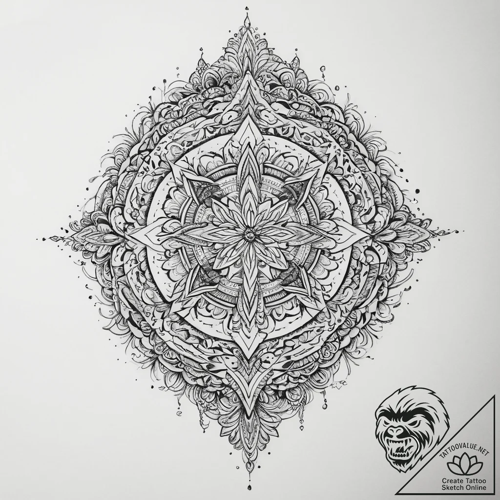 Tattoo sketch fortress, artistic tattoo sketc... - tattoo sketch (№1755911502_0, 23.08.2025 01:11) — tattoovalue.net