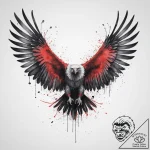Tattoo sketch puns a vulture that says “i’m a… – tattoo sketch (№1755911699_0, 23.08.2025 01:14) — tattoovalue.net