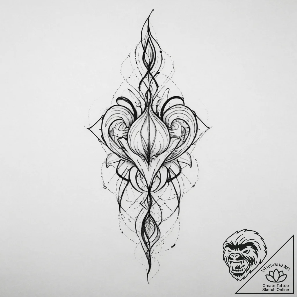 Tattoo sketch onyx, ink illustration for tatt... - tattoo sketch (№1755912096_0, 23.08.2025 01:21) — tattoovalue.net