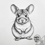 Tattoo sketch chinchilla – tattoo sketch (№1755913298_0, 23.08.2025 01:41) — tattoovalue.net
