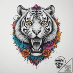 Tattoo sketch hands with a tiger, artistic ta… – tattoo sketch (№1755914503_0, 23.08.2025 02:01) — tattoovalue.net