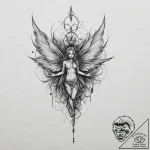 Tattoo sketch fairy tattoo, ink illustration… – tattoo sketch (№1755914701_0, 23.08.2025 02:05) — tattoovalue.net