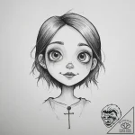 Tattoo sketch coraline button eyes, tattoo li… – tattoo sketch (№1755914900_0, 23.08.2025 02:08) — tattoovalue.net