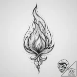 Tattoo sketch flame – tattoo sketch (№1755916476_0, 23.08.2025 02:34) — tattoovalue.net